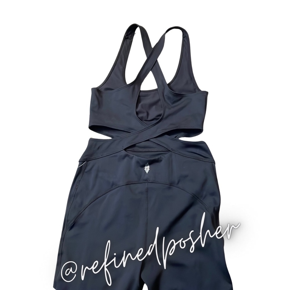 Free People Movement Back It Up Onesie size Small NWT Black - Picture 4 of 6